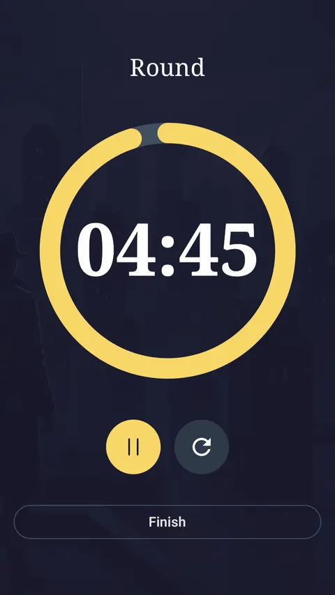 Round timer screen